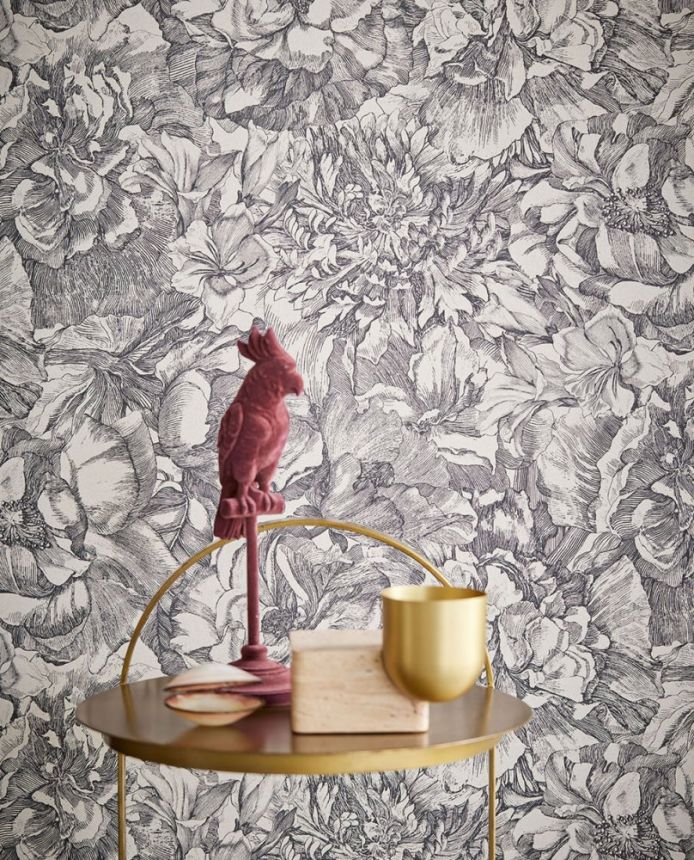Non-woven wallpaper Flowers, 307340, Museum, Eijffinger