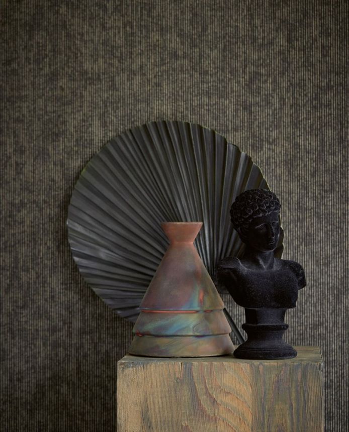Luxury non-woven wallpaper Stripes flock, 307323, Museum, Eijffinger
