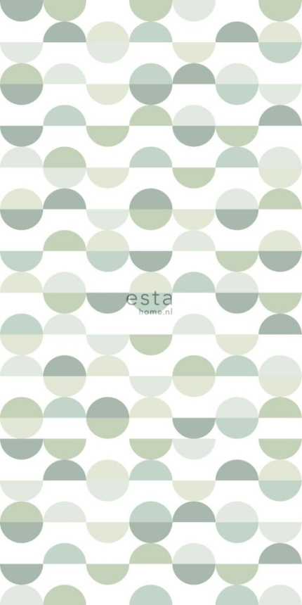 Geometric non-woven mural 158904, 1,395 x 2,79 m, Scandi cool, Esta