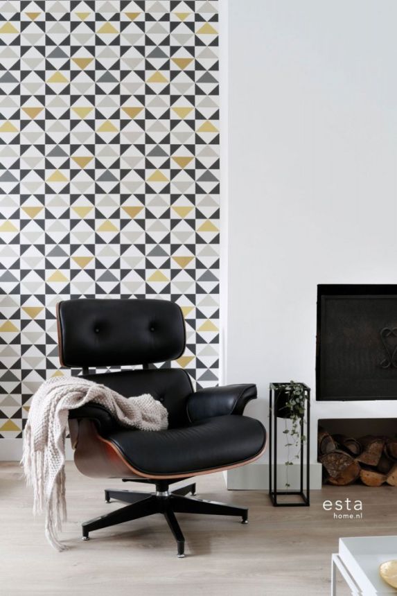 Geometric non-woven wallpaper 139095, Scandi cool, Esta
