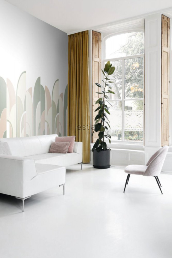 Non-woven geometric wall mural 158956, 1,5 x 2,79 m, Art Deco, Esta