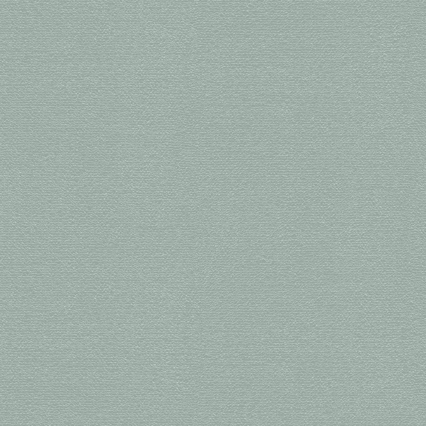 Non-woven metallic green wallpaper with a fine structure 347601, Matières - Metal, Origin