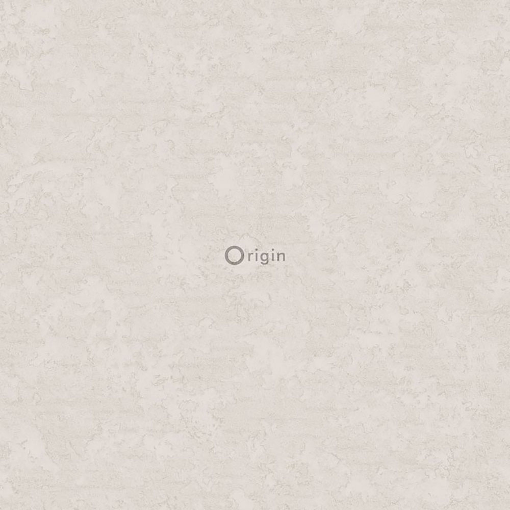 Gray-beige non-woven wallpaper with a soft metallic sheen 345942, Matières - Metal, Origin