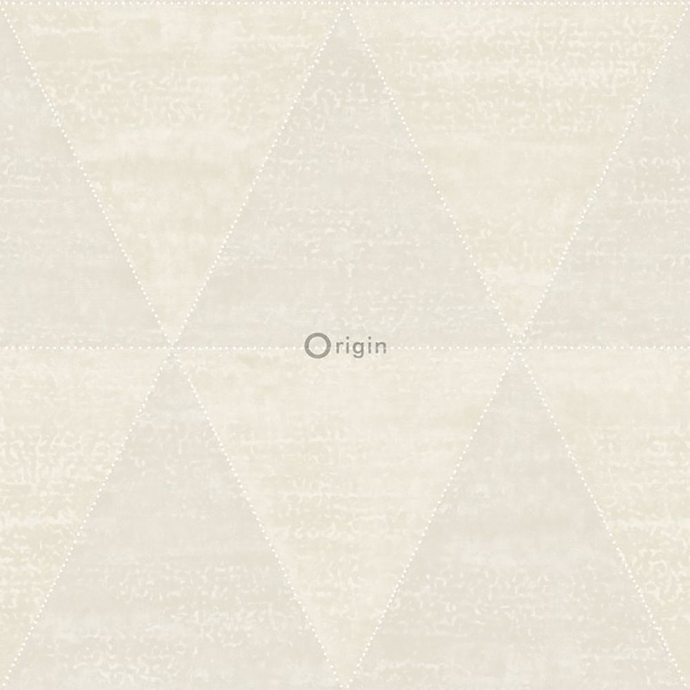 Gray metallic non-woven wallpaper, imitation of metal triangles 337256, Matières - Metal, Origin