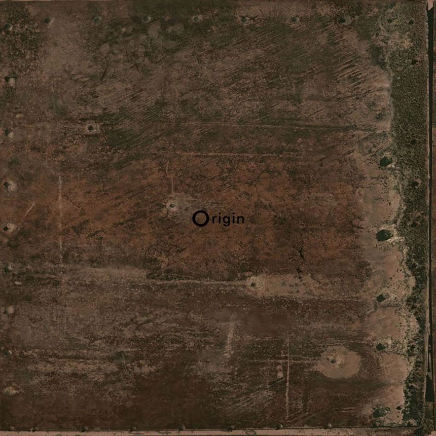 Non-woven metallic brown wallpaper, imitation of metal plates with rivets 337231, Matières - Metal, Origin