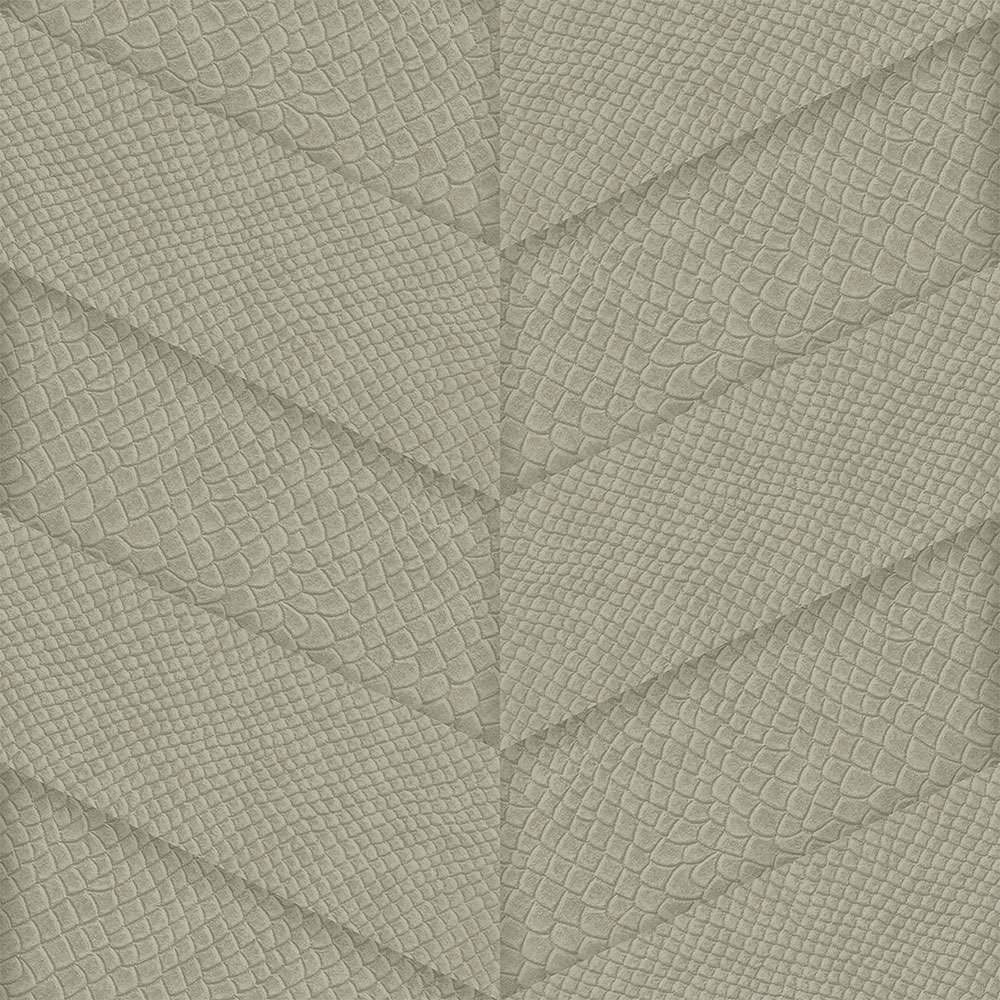 Gray-beige non-woven wallpaper, parquet leather pattern 347790, Luxury Skins, Origin