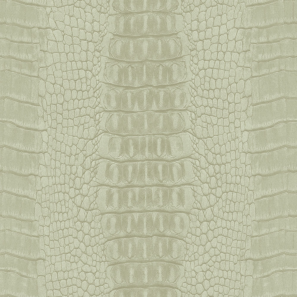 Beige non-woven wallpaper, imitation crocodile skin 347771, Luxury Skins, Origin