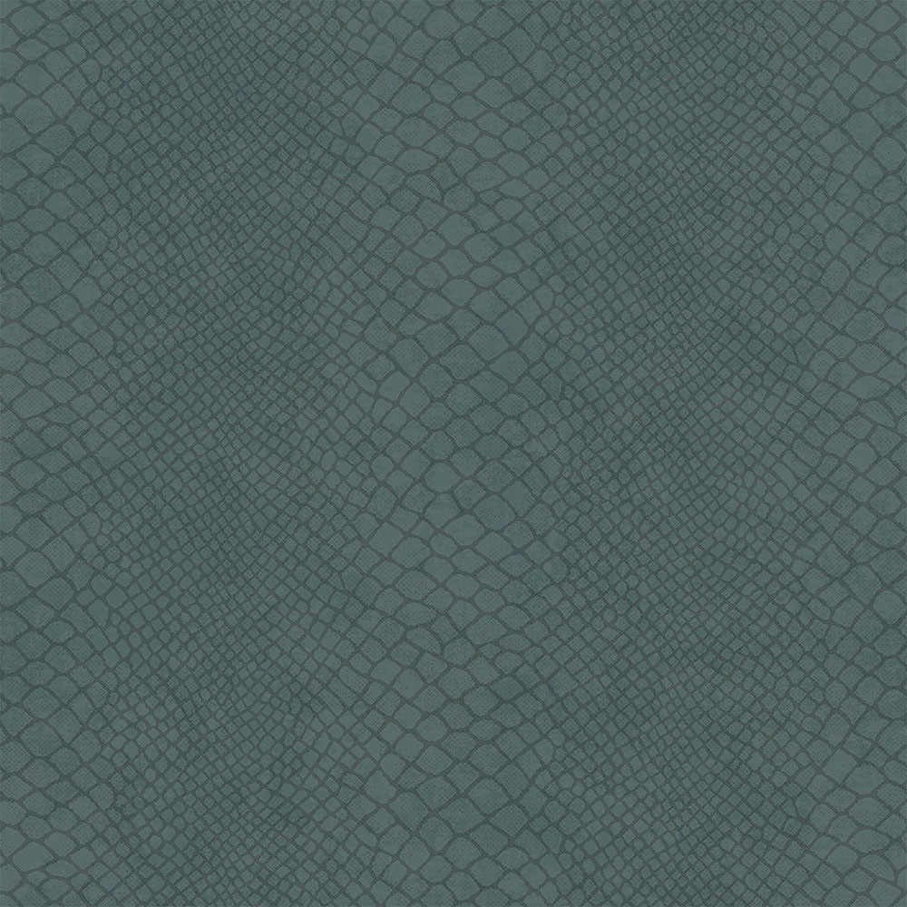 Gray-blue non-woven wallpaper, imitation snakeskin 347770, Luxury Skins, Origin