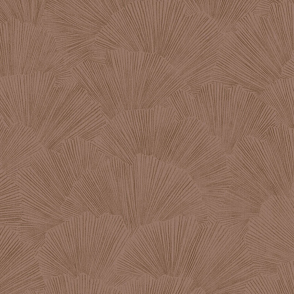 Non-woven brown wallpaper, Leaves 317332, Oasis, Eijffinger