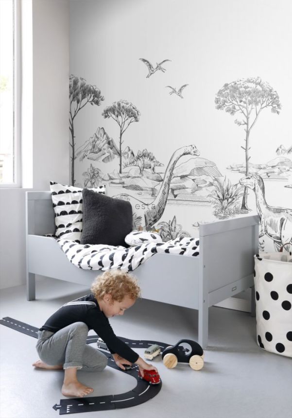 Non-woven wall mura Dinosaurs 159063, 300 x 279 cm, Forest Friends, Esta