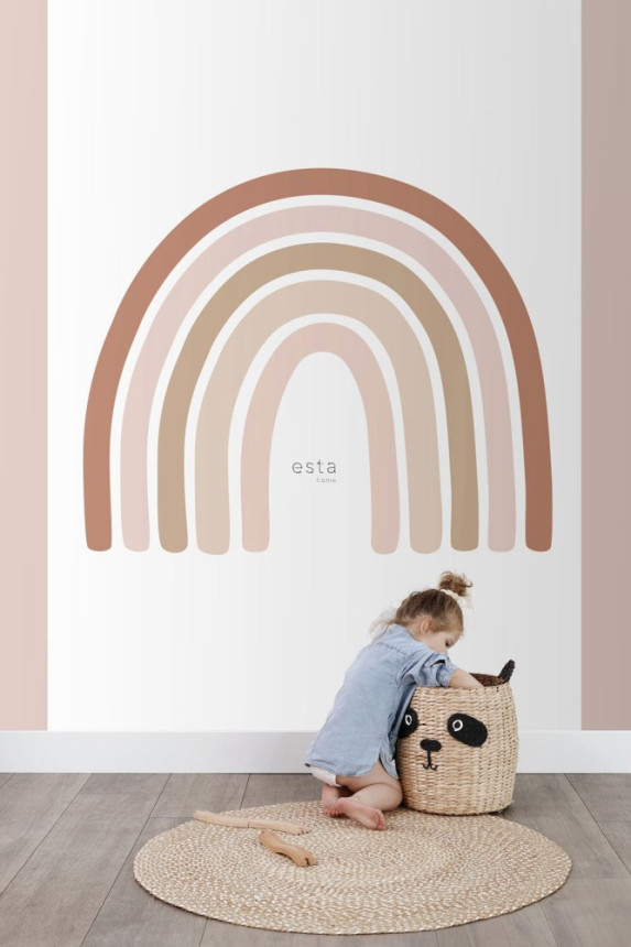 Children's non-woven wall mural Rainbow 159053, 150 x 279 cm, Forest Friends, Esta