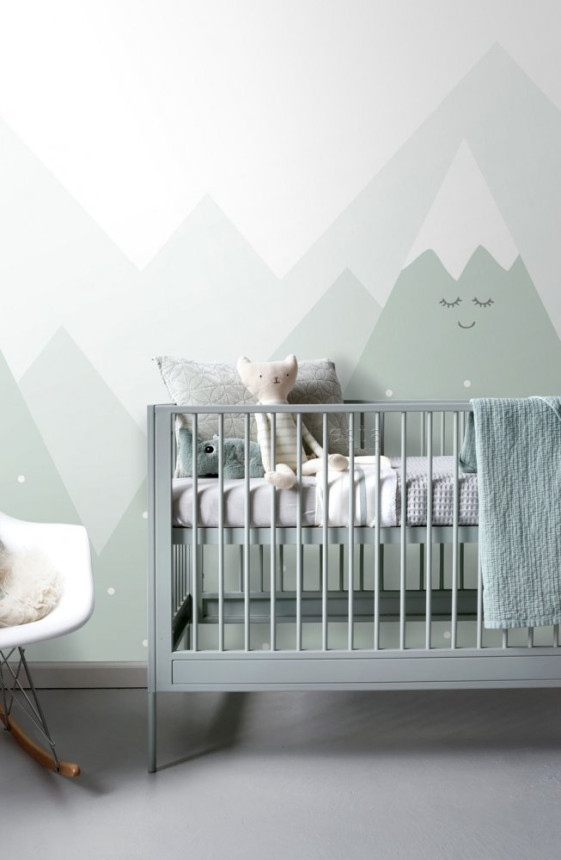Non-woven children's wallpaper Mountains 158839, 1,86 x 2,79 m, Little Bandits, Esta