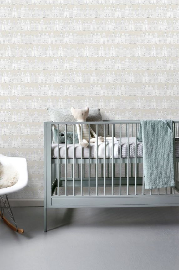 Non-woven wallpaper Historic houses 138909, Little Bandits, Esta