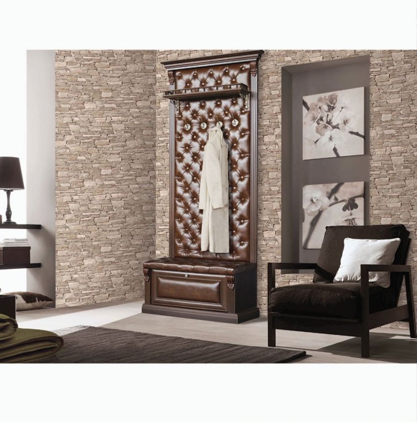 Vinyl washable wallpaper 540103, stone, Vavex 2020