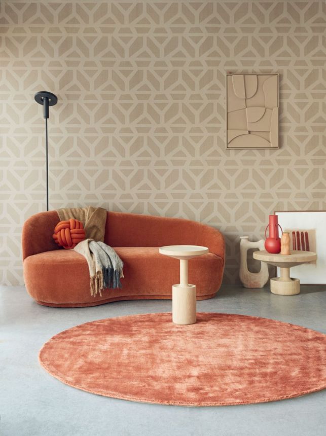 Non-woven geometric pattern wallpaper 312400, Artifact, Eijffinger