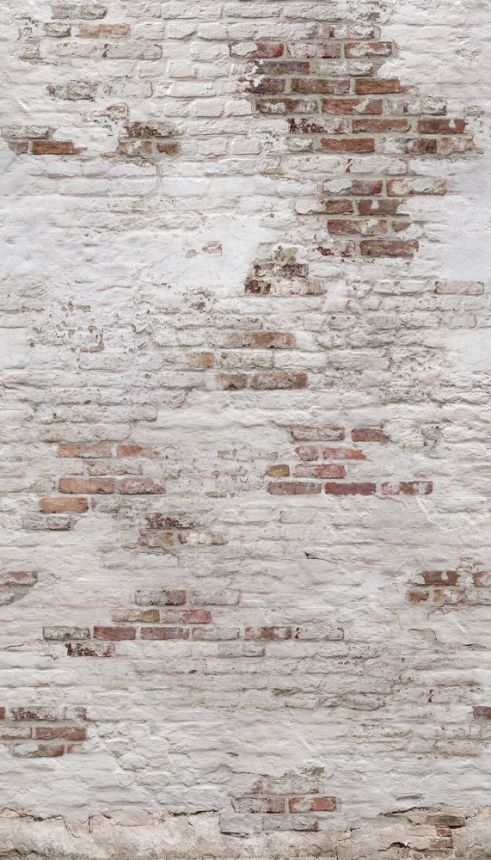 Beige wallpaper, Bricks, brick wall, EP6101, One roll, one motif 2, Grandeco