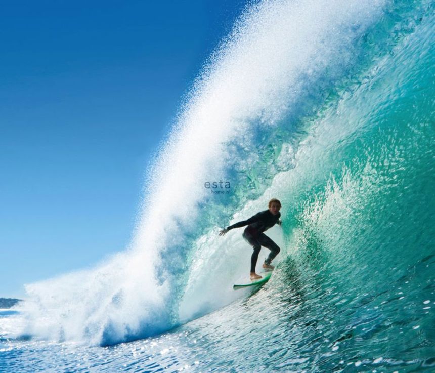 Non-woven wall mural Surfing 158852, 325,5 x 279 cm, Regatta Crew, Esta Home