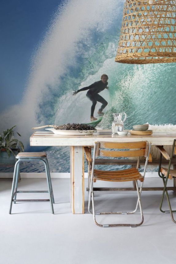 Non-woven wall mural Surfing 158852, 325,5 x 279 cm, Regatta Crew, Esta Home