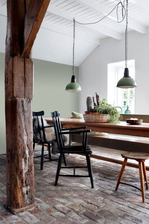 Non-woven wallpaper, imitation of gray-green coarse fabric 148705, Regatta Crew, Esta Home