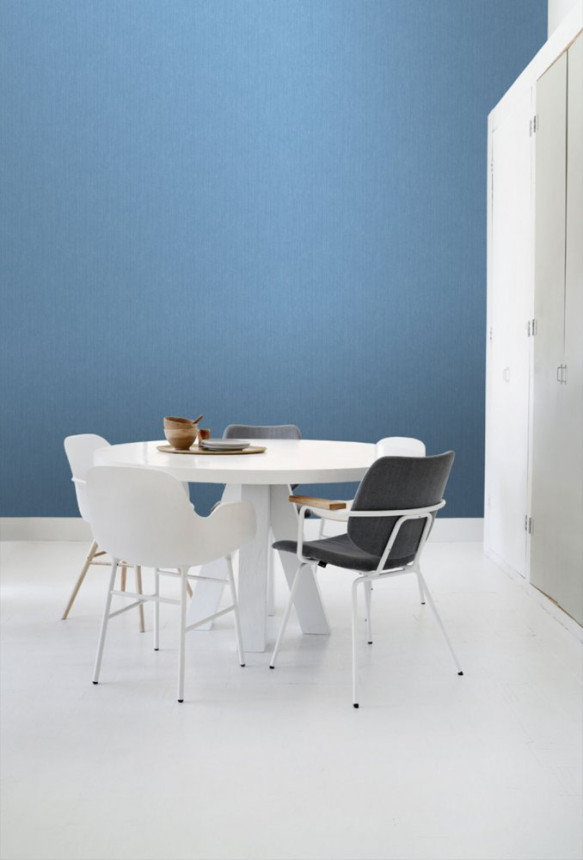 Non-woven wallpaper, blues coarse fabric imitation 148605, Regatta Crew, Esta Home