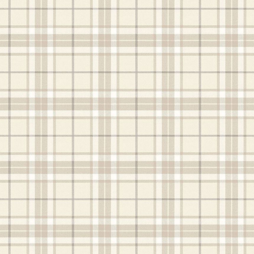 Non-woven wallpaper, imitation plaid fabric 137722, Regatta Crew, Esta Home