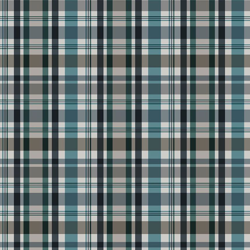 Non-woven wallpaper, checkered pattern 138822, Regatta Crew, Esta