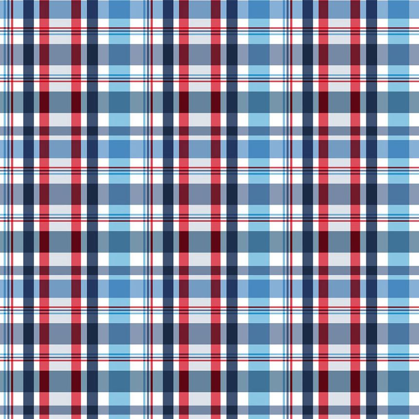 Non-woven wallpaper, checkered pattern 138819, Regatta Crew, Esta