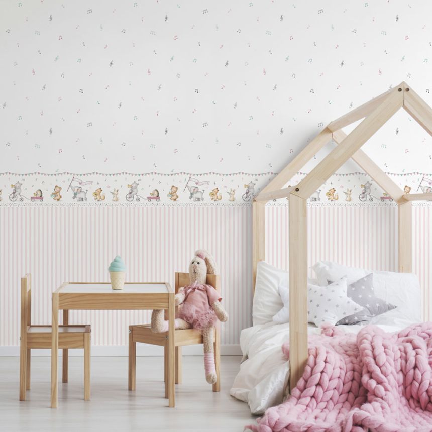 Children's self-adhesive border with animals 472-3, Pippo, ICH Wallcoverings