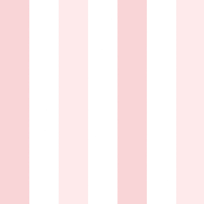 Paper, white and pink stripe wallpaper 461-3, Pippo, ICH Wallcoverings