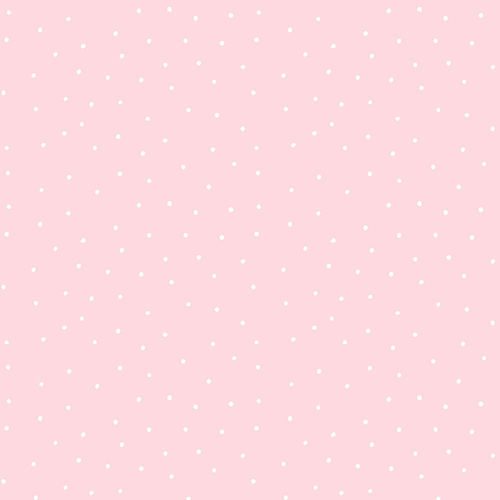 Paper wallpaper pink, white dots 459-2, Pippo, ICH Wallcoverings