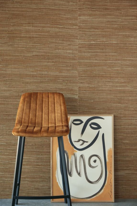 Natural brown wallpaper Grasscloth 303539, Natural Wallcoverings III, Eijffinger