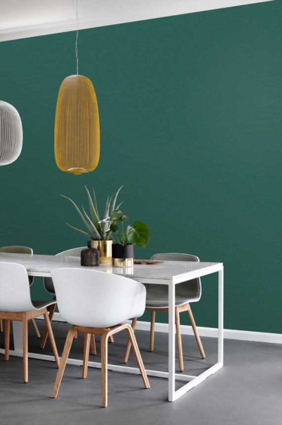 Non-woven wallpaper green, fabric imitation 148747, Blush, Esta Home