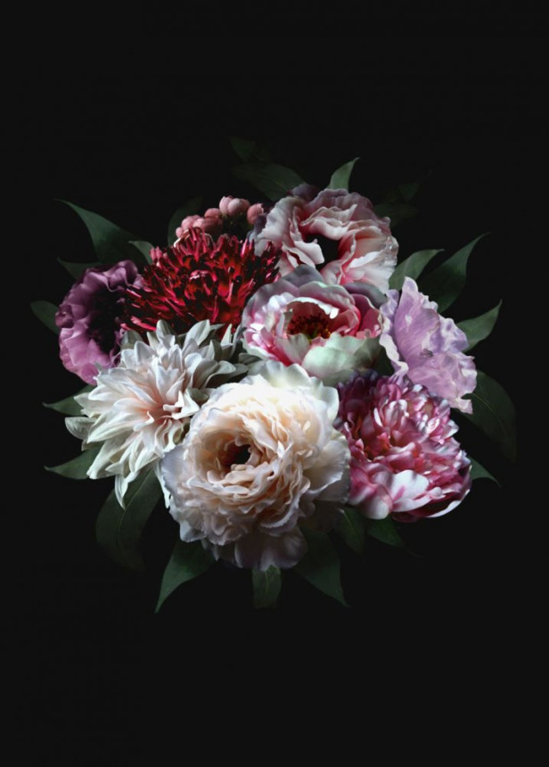Non-woven wall mural - bouquet of flowers 158944, 200x279cm, Paradise, Esta