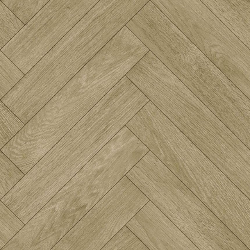 Non-woven brown wood effect wallpaper 139174, Paradise, Esta Home
