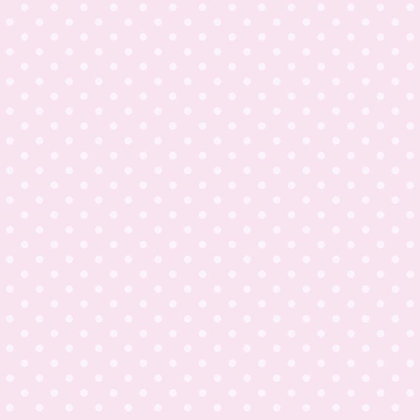 Non-woven pink wallpaper - dots on a metallic background 346818, Precious, Origin