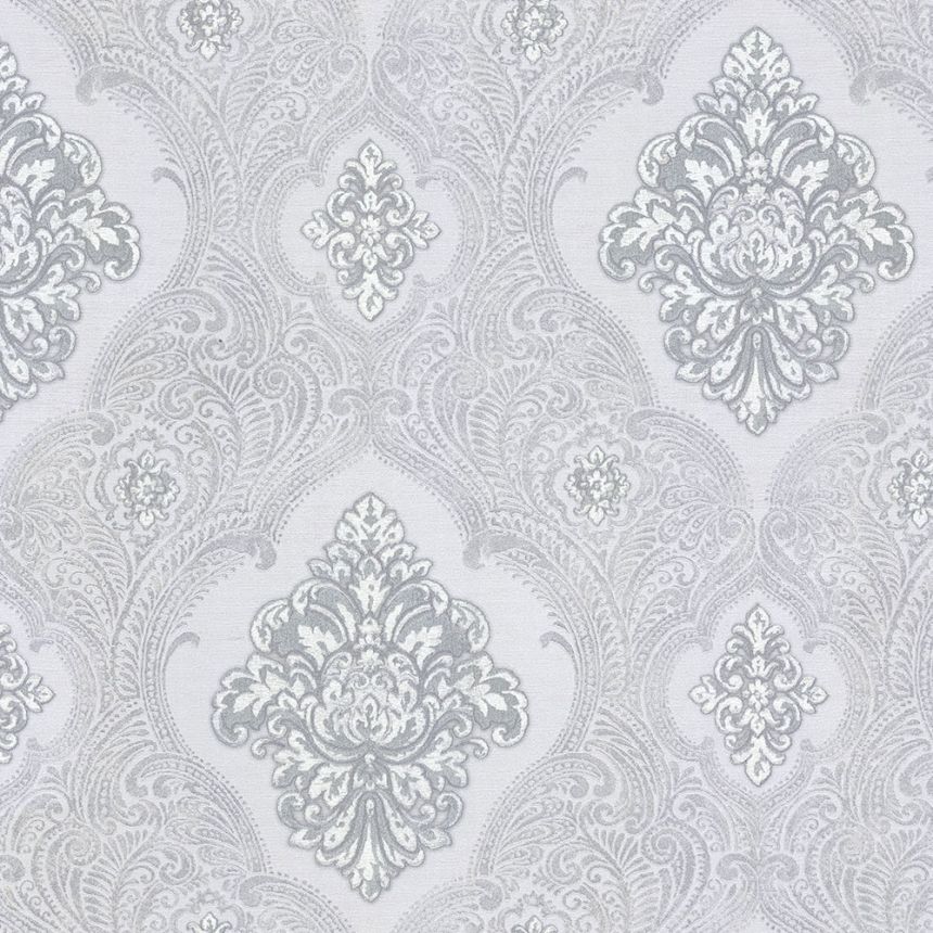 Gray-silver luxury baroque wallpaper 83413, Mirabilia, Emiliana Parati