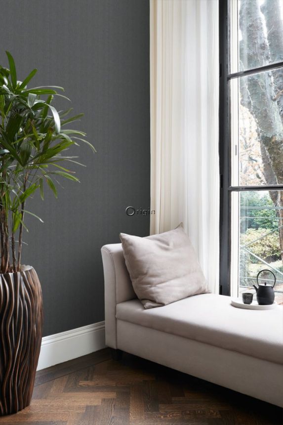 Non-woven wallpaper imitation fabric, herringbone 347661, Natural Fabrics, Origin
