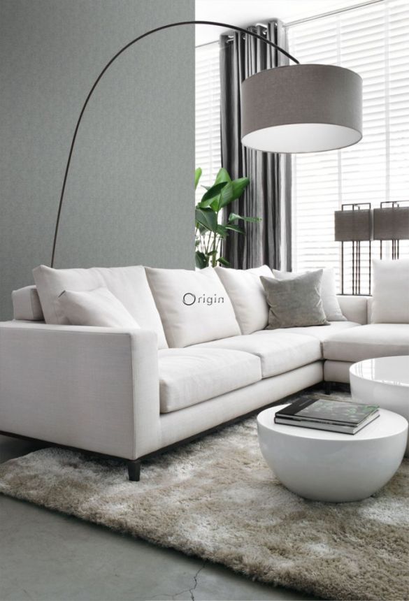 Non-woven wallpaper imitation fabric, herringbone pattern 347667, Natural Fabrics, Origin