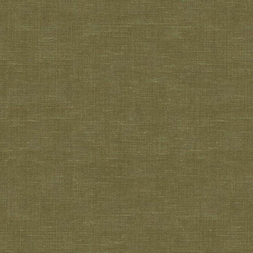 Non-woven wallpaper, imitation fabric green melange 347635, Natural Fabrics, Origin