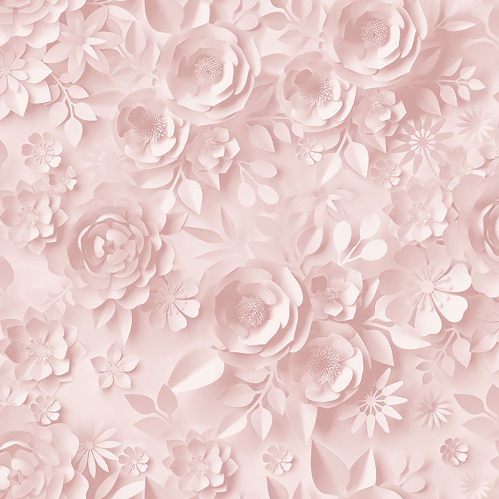 Non-woven floral pink wallpaper with 3D effect M44603, My Kingdom, Ugépa