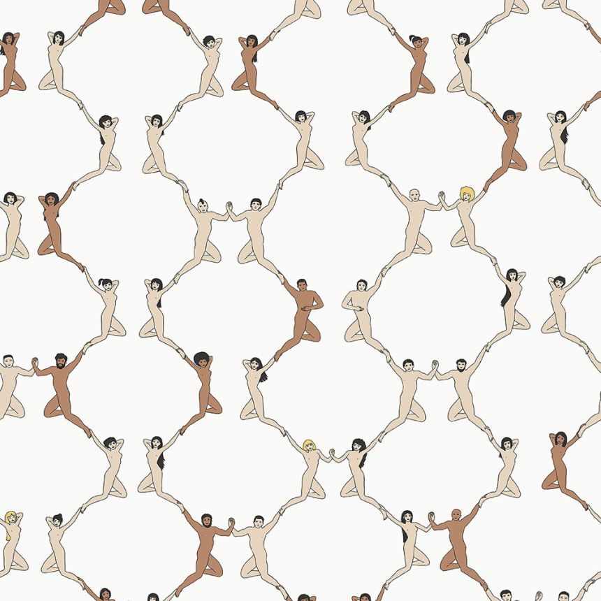 Unusual, cream non-woven wallpaper 6500-2, Batabasta, ICH Wallcoverings
