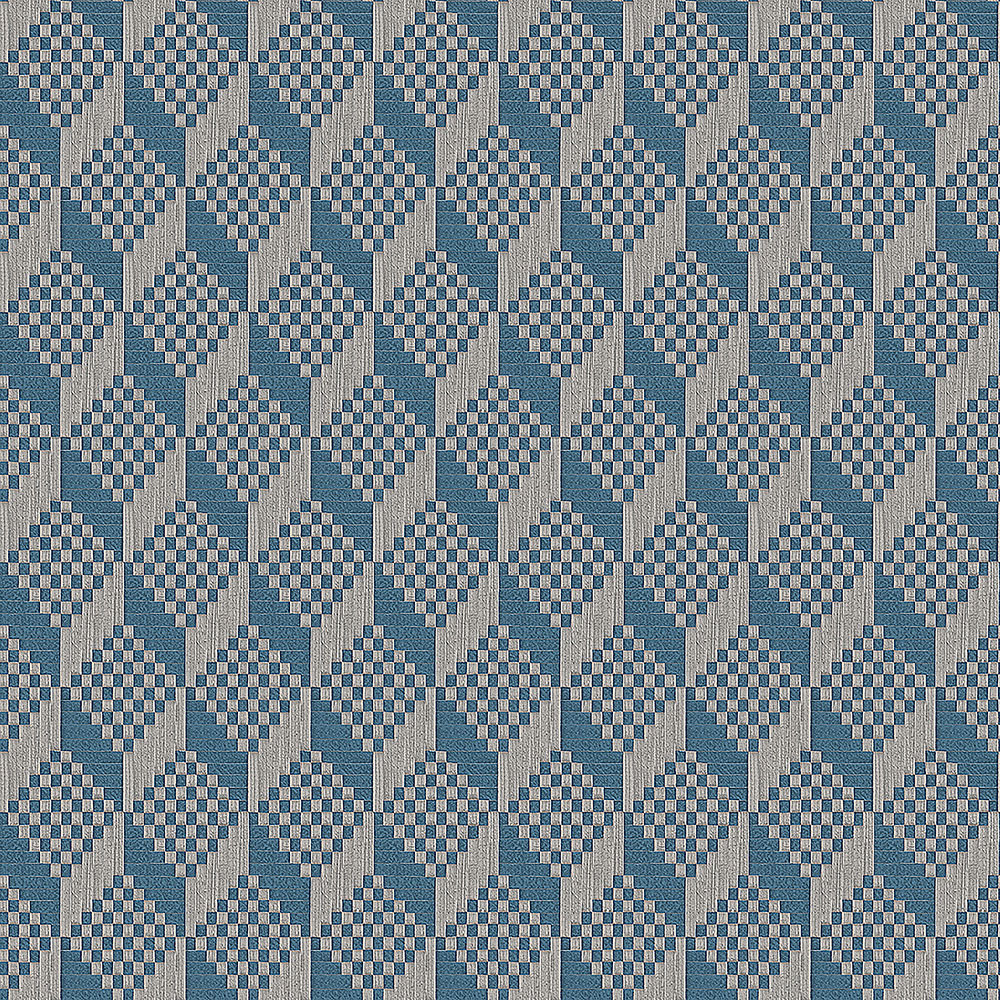 Luxury gray-blue non-woven 3D wallpaper GR322306, Grace, Design ID