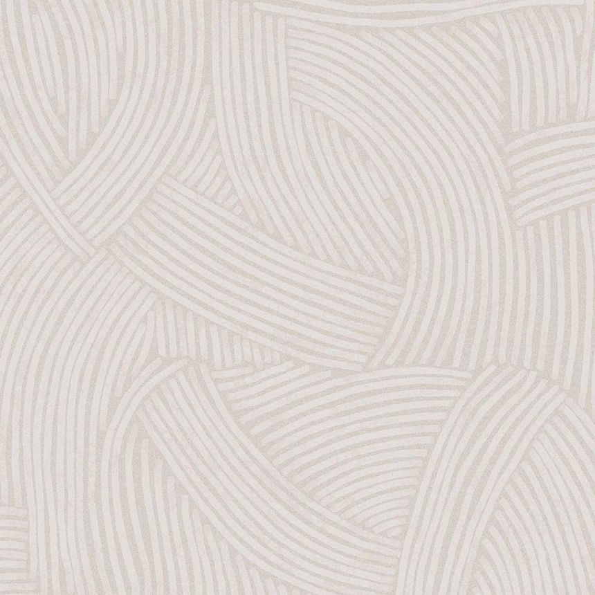 Cream wallpaper with graphic ethno pattern 318010, Twist, Eijffinger