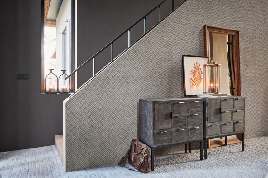 Pink wallpaper with intertwined pattern 221153, Rivi?ra Maison 3, BN Walls