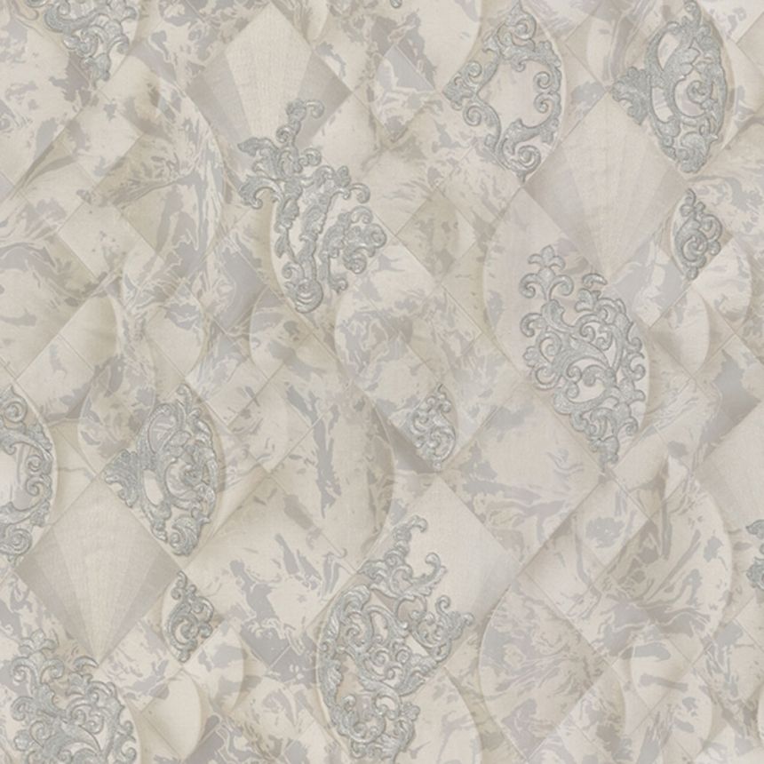 Luxury menthol green wallpaper with ornaments M31922, Magnifica Murella, Zambaiti Parati