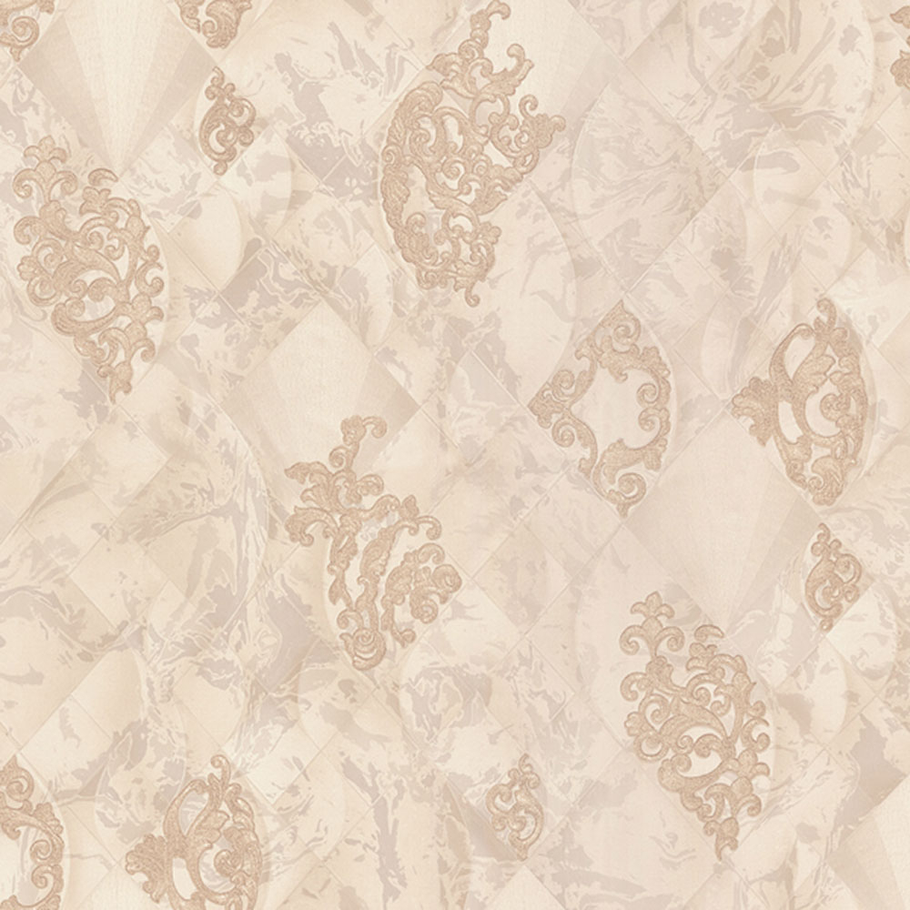 Luxury beige wallpaper with gold ornaments M31918, Magnifica Murella, Zambaiti Parati