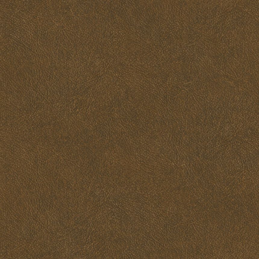 Non-woven wallpaper, brown, imitation leather, TA25026, Tahiti, Shades of Colour, Decoprint