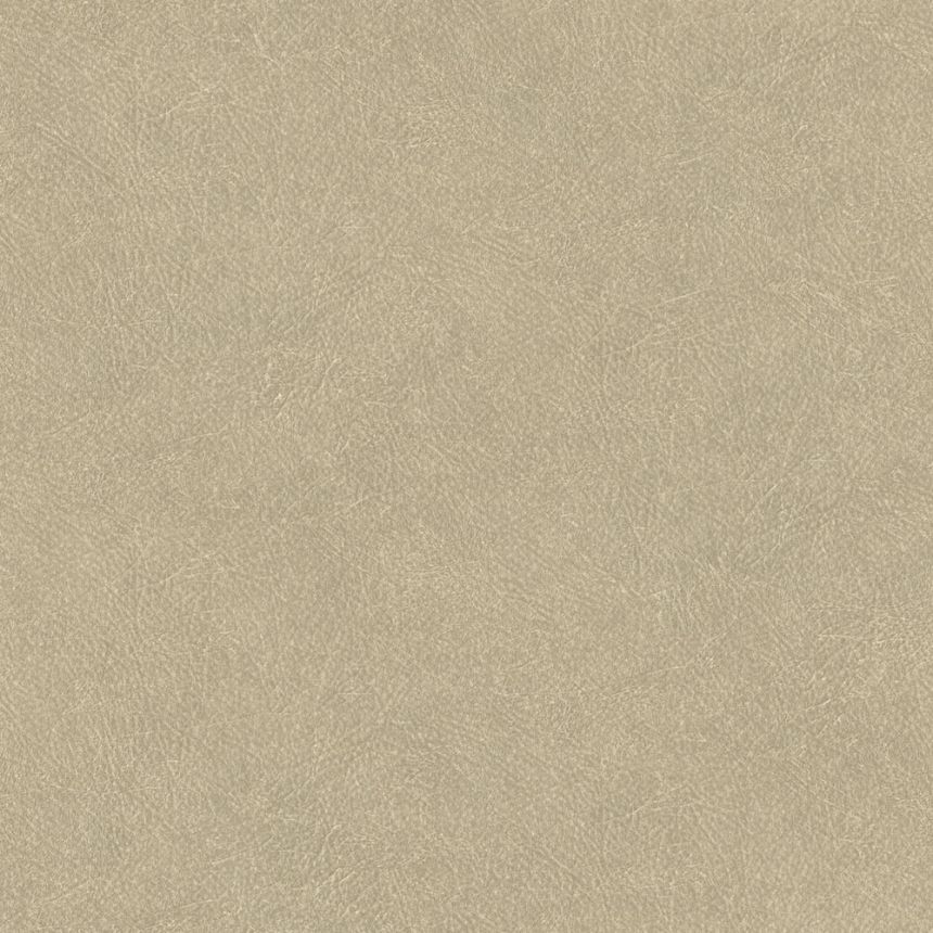 Non-woven wallpaper, beige, imitation leather TA25021 Tahiti, Shades of Colour, Decoprint