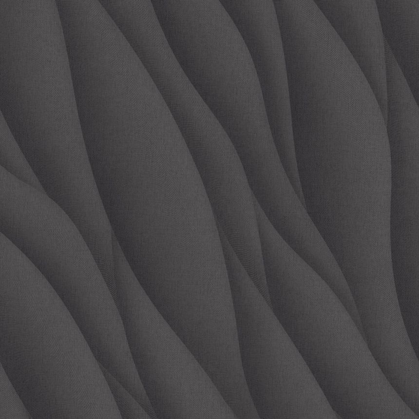 Textured non-woven wallpaper, waves, AF24534, Affinity, Decoprint