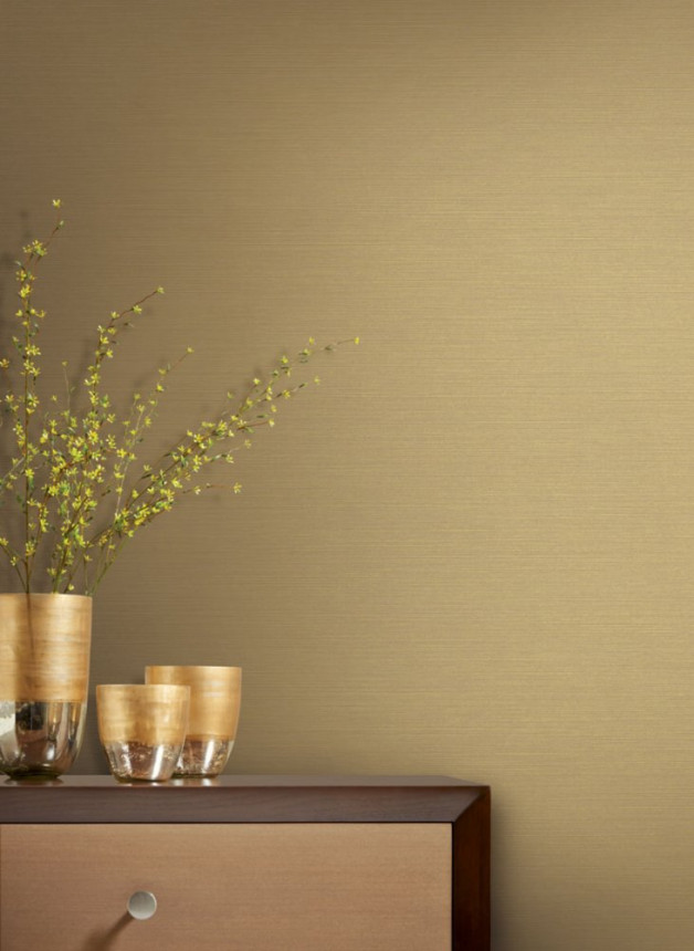 Golden metallic wallpaper, imitation of coarser fabric Y6200910, Dazzling Dimensions 2, York